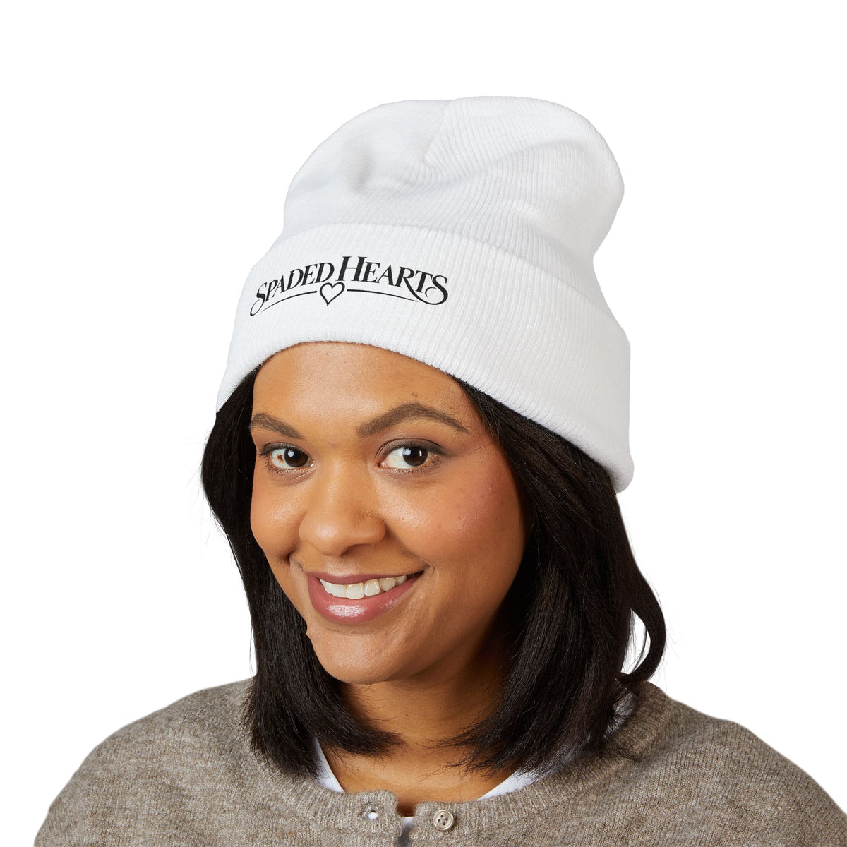 Classic Cuffed Beanie (Embroidery)💜
